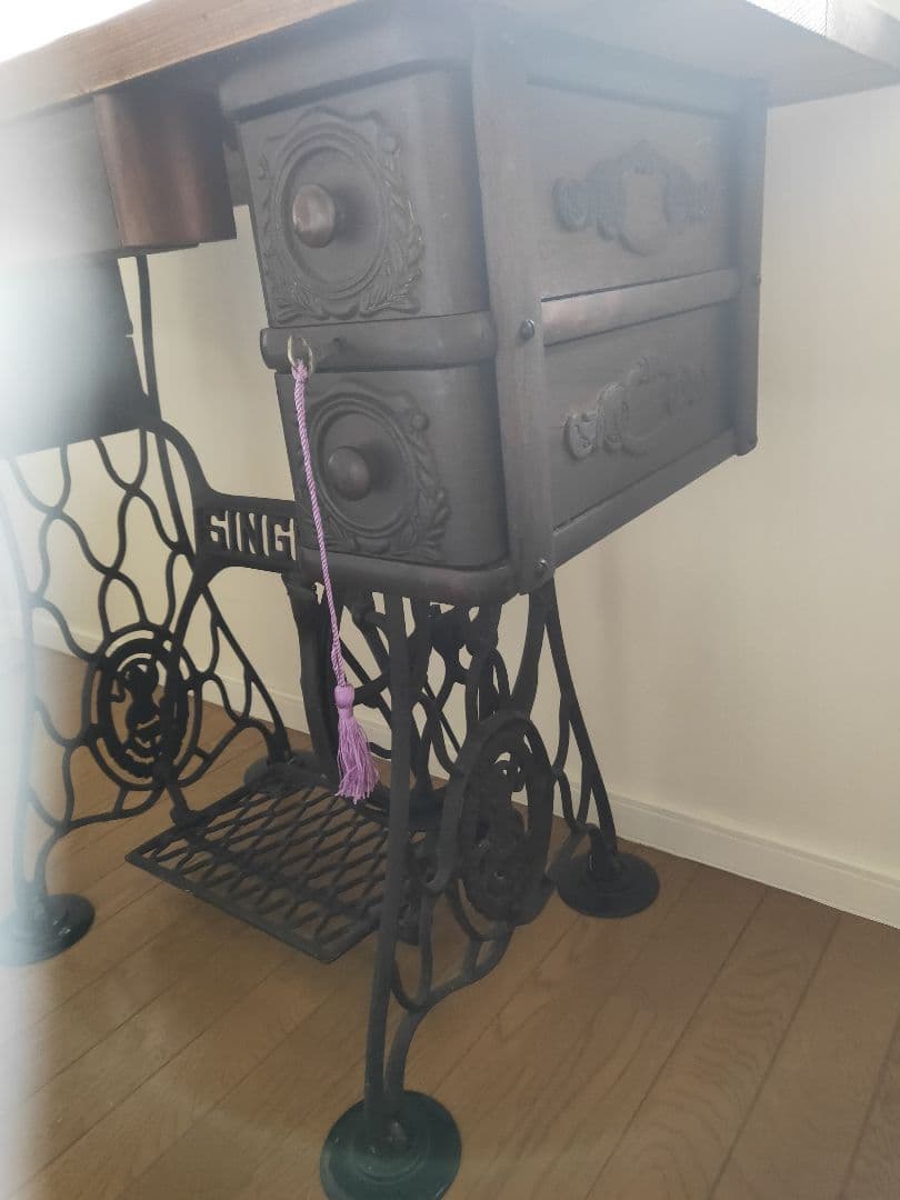 アンティークミシンテーブル singer イギリスアンティーク フランス