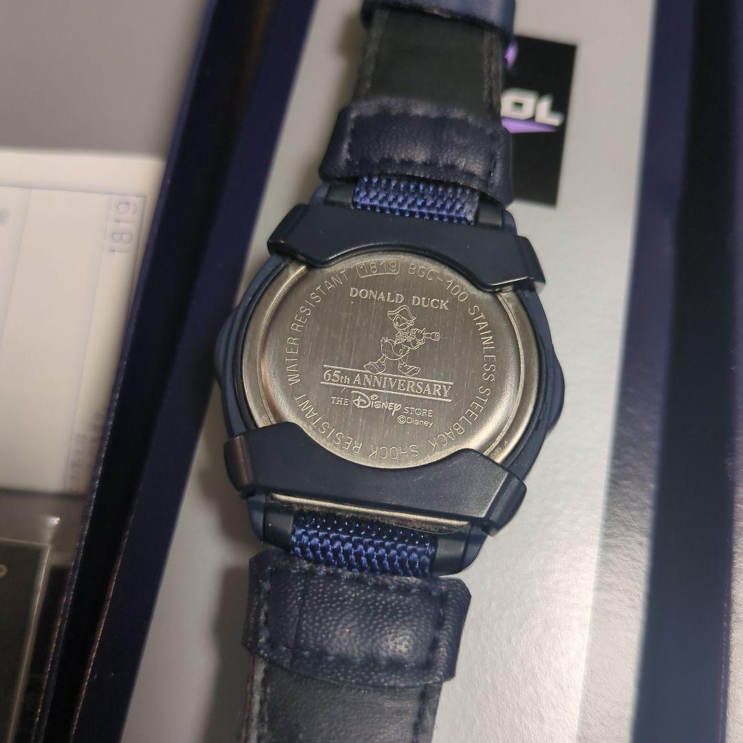 ドナルドダック ディズニーストア限定 65周年 カシオ ベビーG