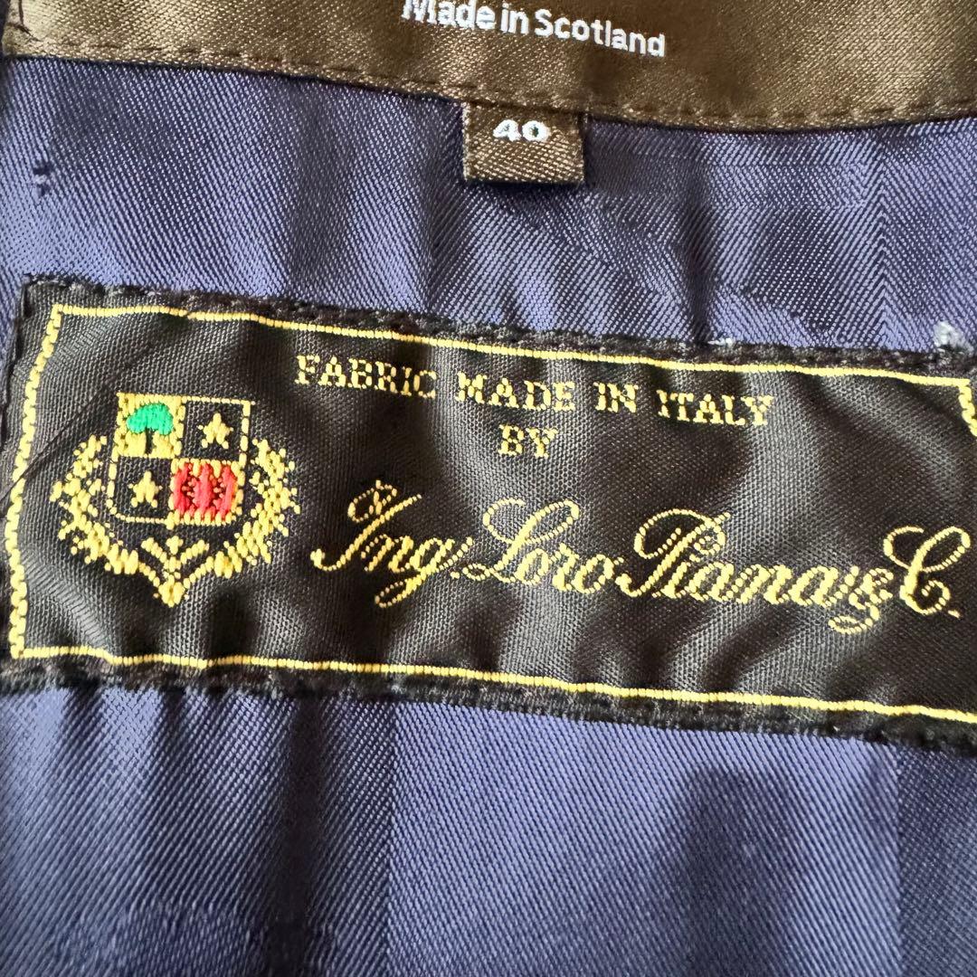 美品　MACKINTOSH ロロピアーナ 最高級ウール トレンチコート 紺　40