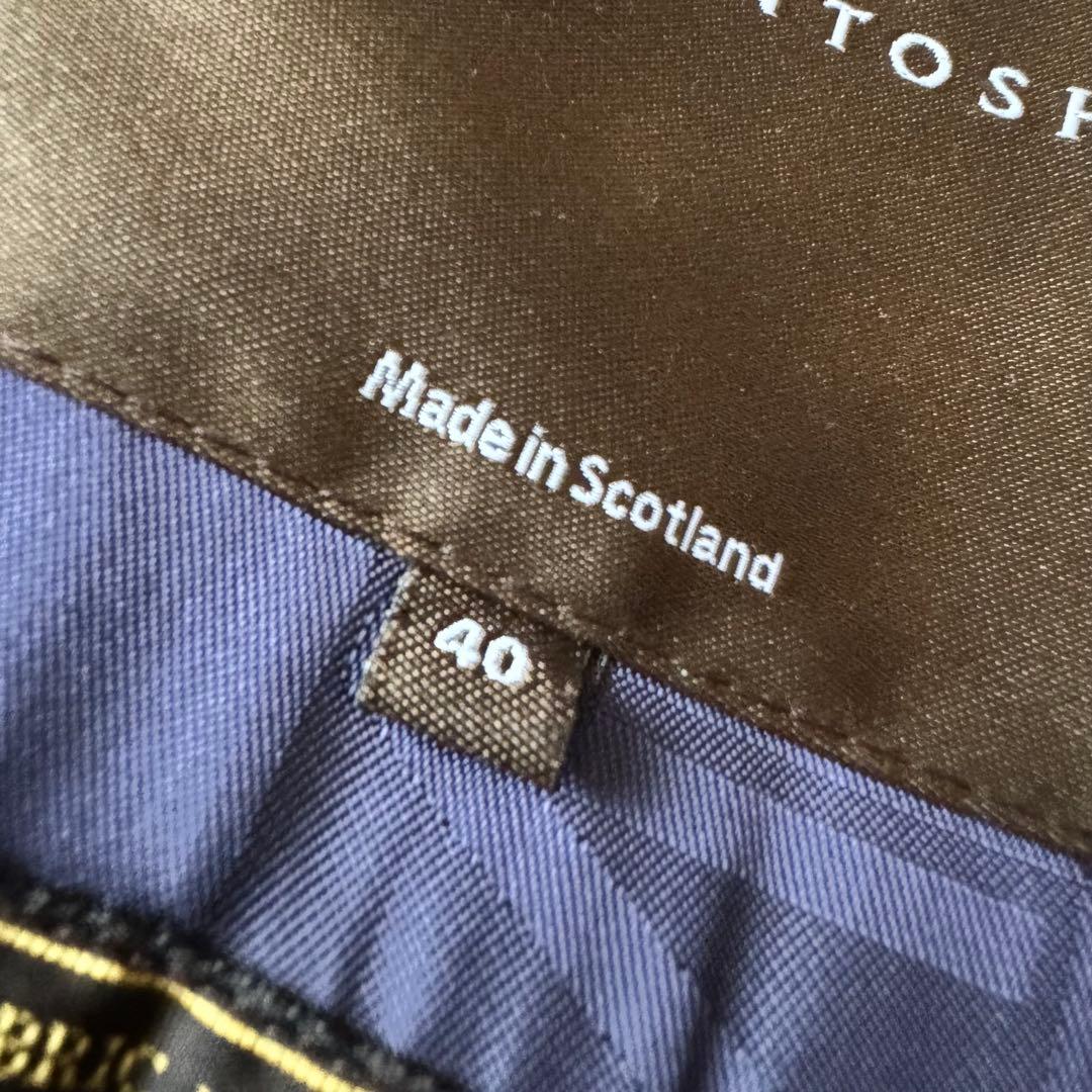 美品　MACKINTOSH ロロピアーナ 最高級ウール トレンチコート 紺　40