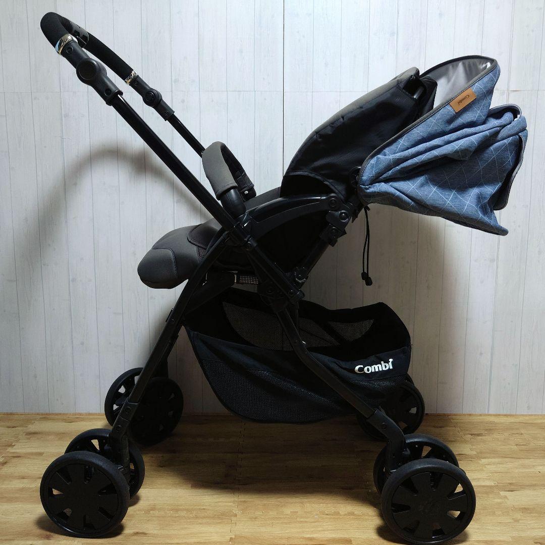 ✩美品✩ Combi クロスゴー 4キャス エッグショック ベビーカー ブルー