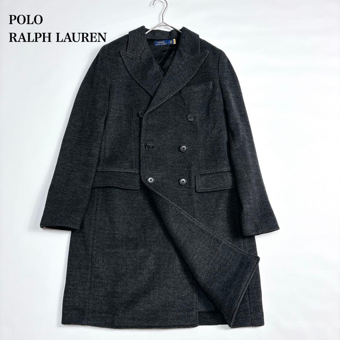 【2022年】未使用級✨ポロラルフローレン ヘリンボーン ダブルチェスターコート