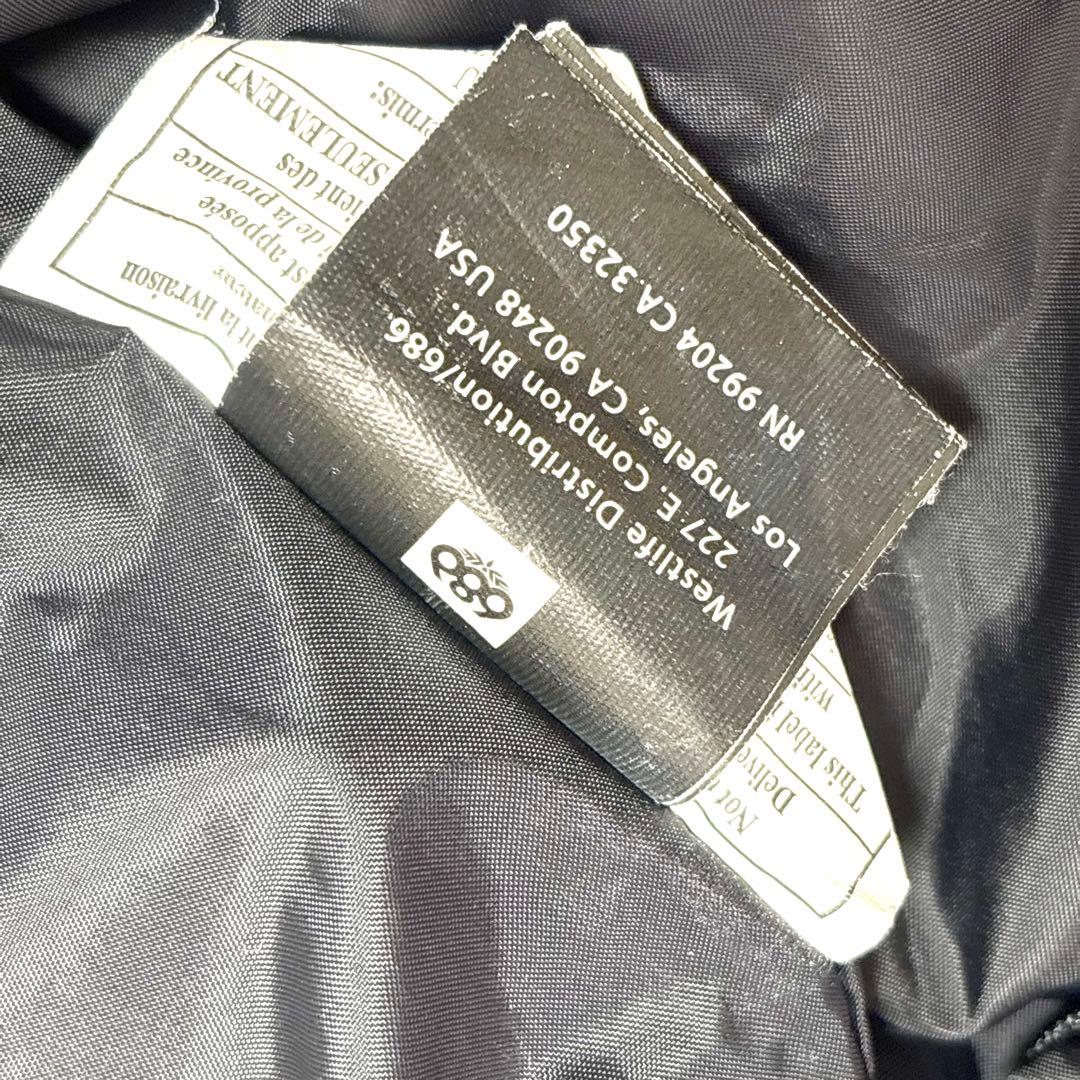 ✨美品✨686 スノーボードウェア ブラック L　黒　迷彩　カモフラ