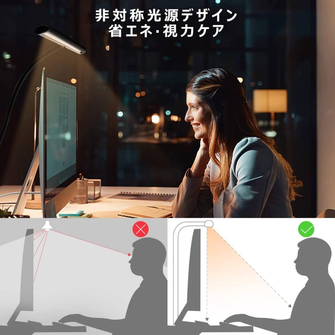 スタイリッシュな電気スタンド 幅広LEDライト 無段階調光