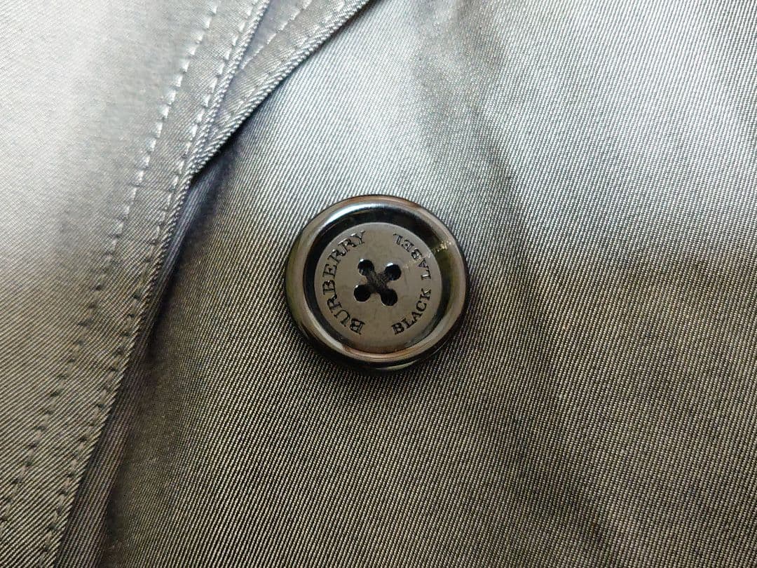 美品 バーバリーブラックレーベル トレンチコート　ライナー付き コットン M