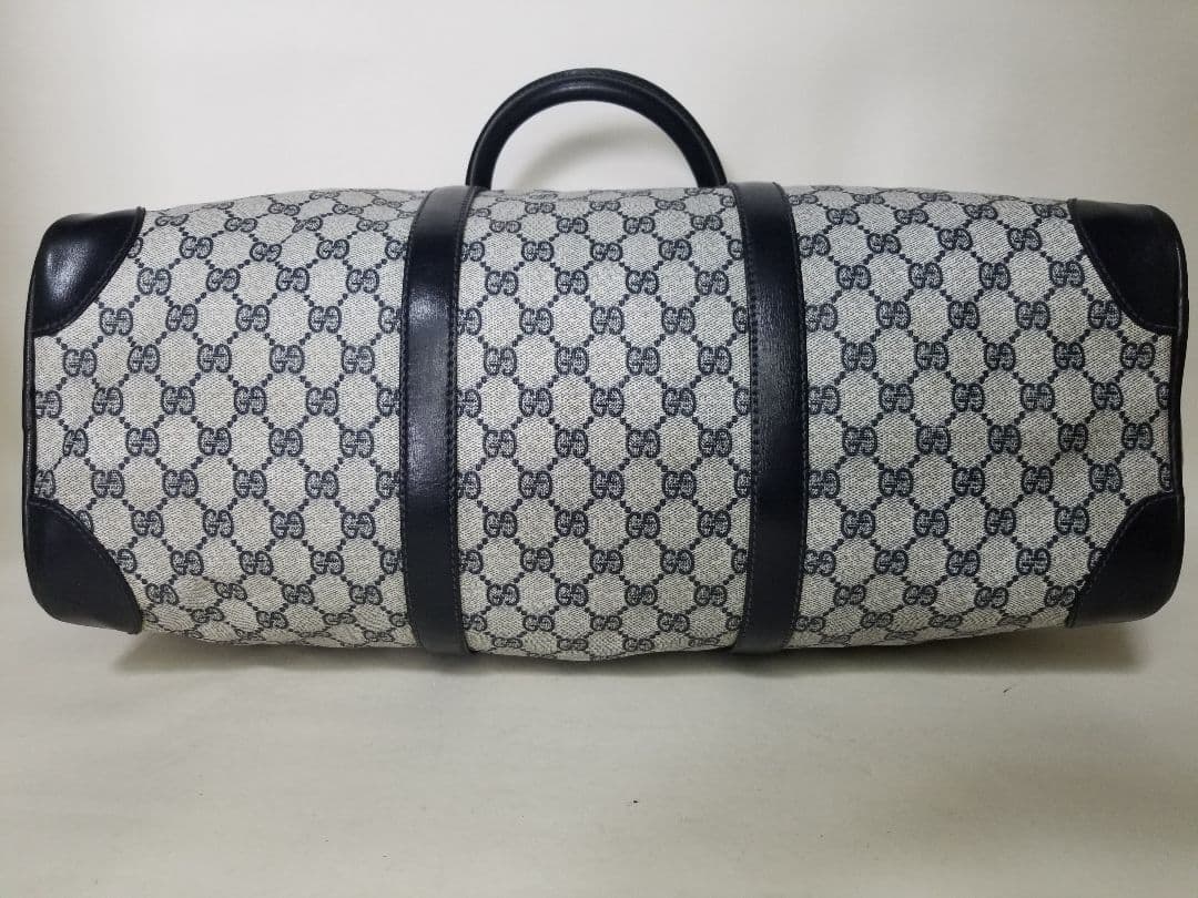 GG柄のグッチボストンバッグ、ヴィンテージレザー、トラベルバッグ