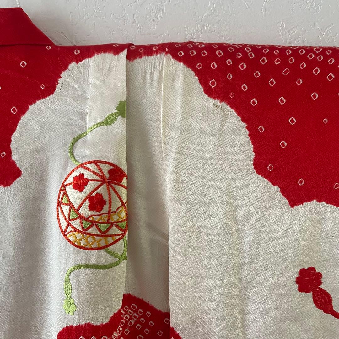 七五三　小さめ7歳さん　6歳　正絹お着物セット