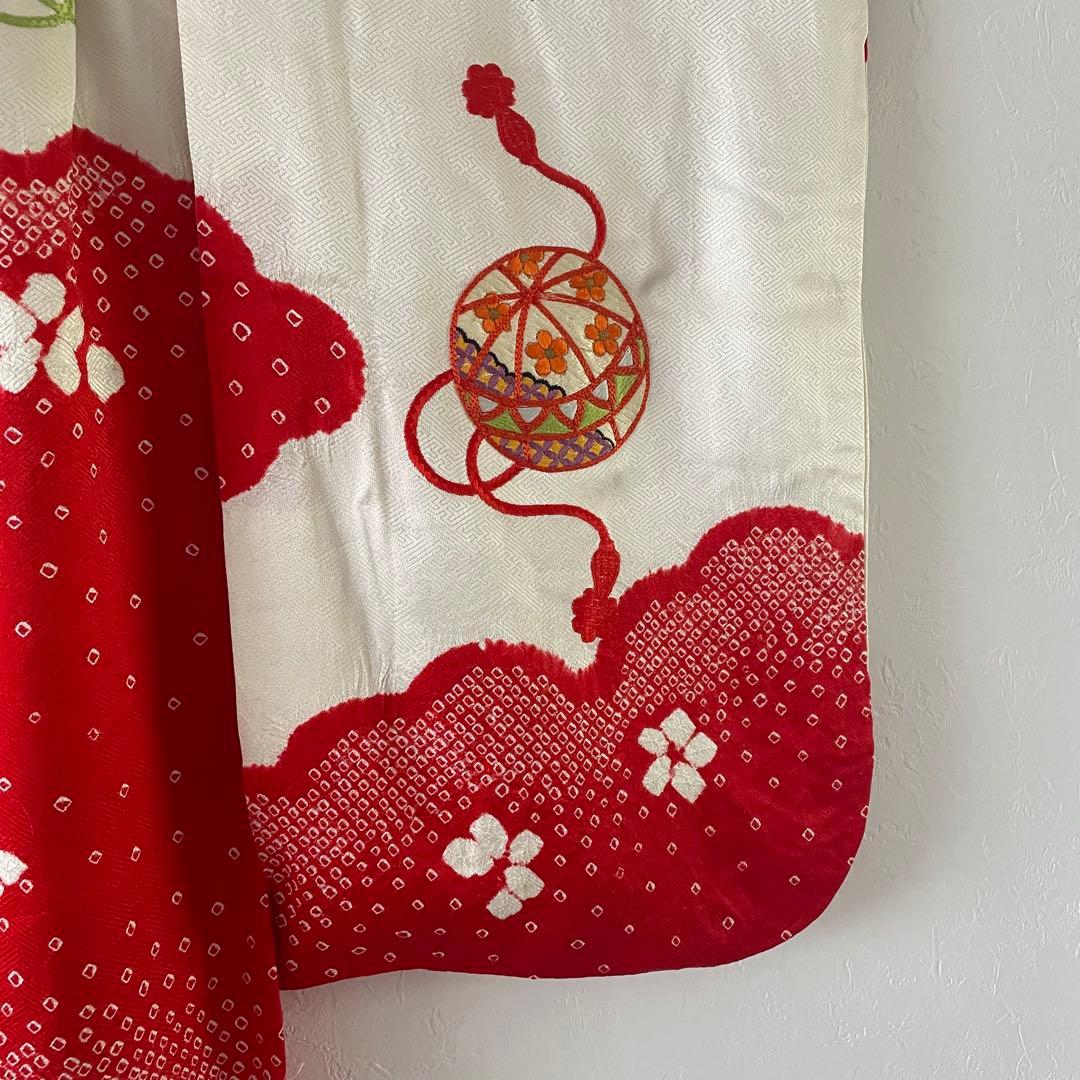 七五三　小さめ7歳さん　6歳　正絹お着物セット