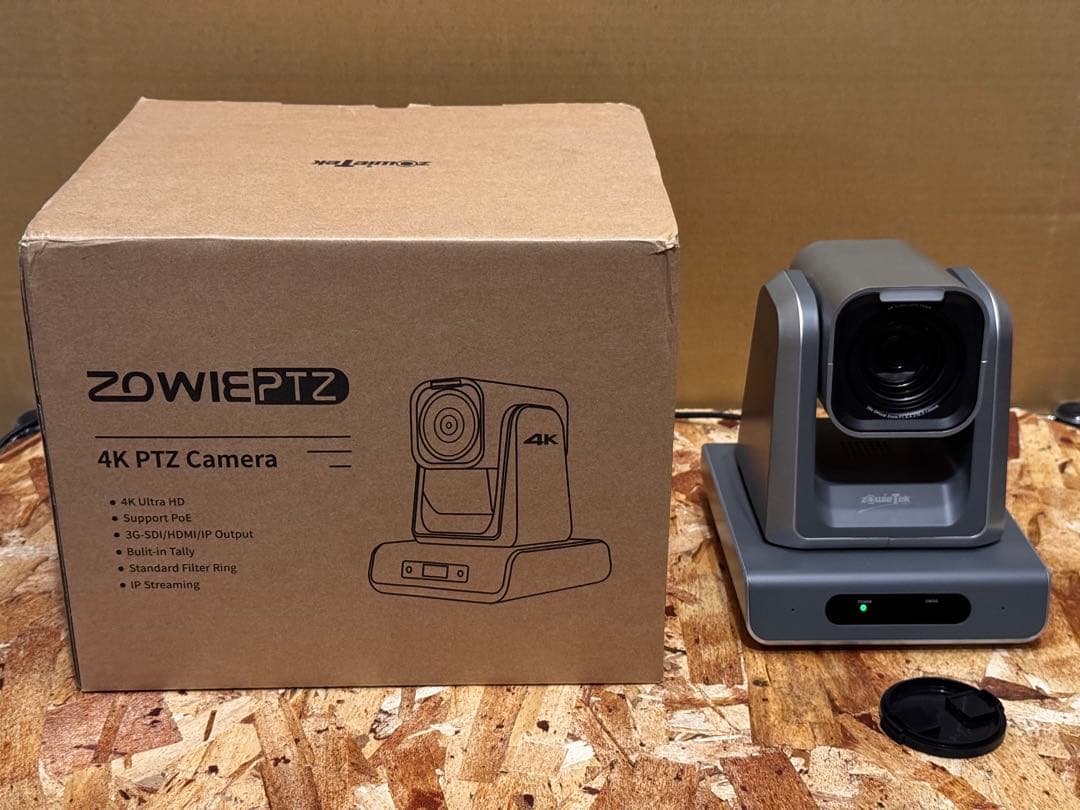 zowietek 4K PTZ カメラ x25モデル NDI HX3対応