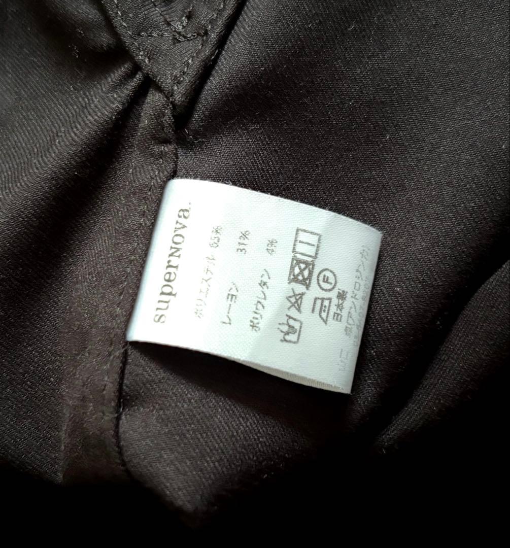 superNova. スーパーノヴァ　ビッグシルエットシャツ　ブラック