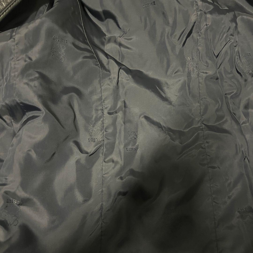 ロエベ レザージャケット リピートアナグラム ラムレザー