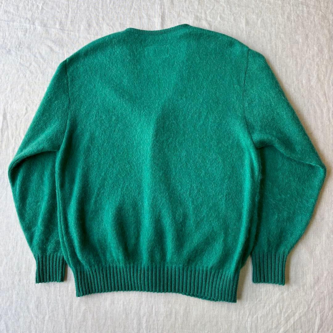 WACKOMARIA ワコマリア モヘア カーディガン グリーン M 猫目ボタン