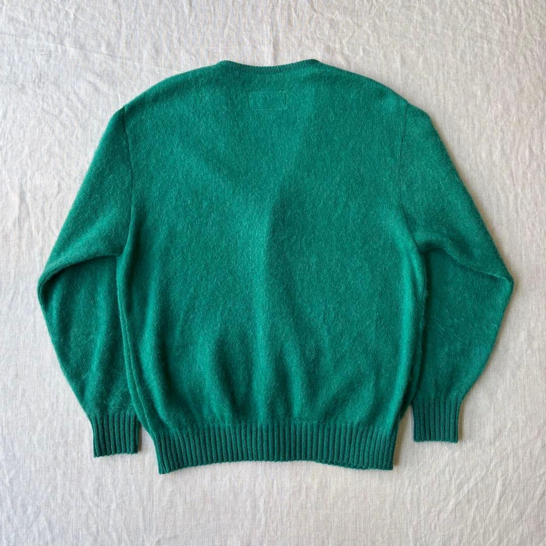 WACKOMARIA ワコマリア モヘア カーディガン グリーン M 猫目ボタン