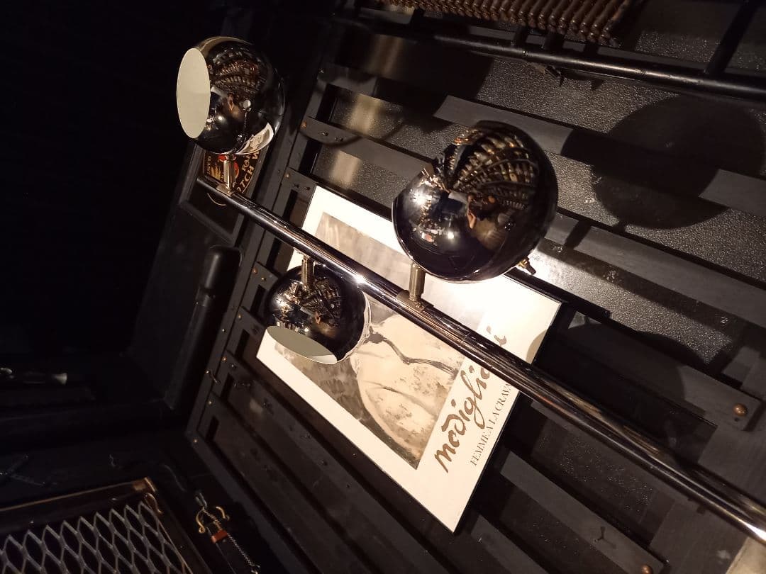 希少　1980's　スペースエイジ　ヴィンテージ　メタルボール　フロアランプ