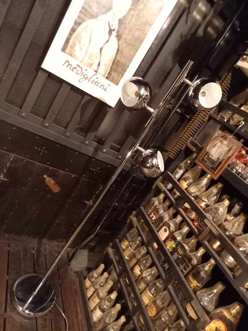 希少　1980's　スペースエイジ　ヴィンテージ　メタルボール　フロアランプ