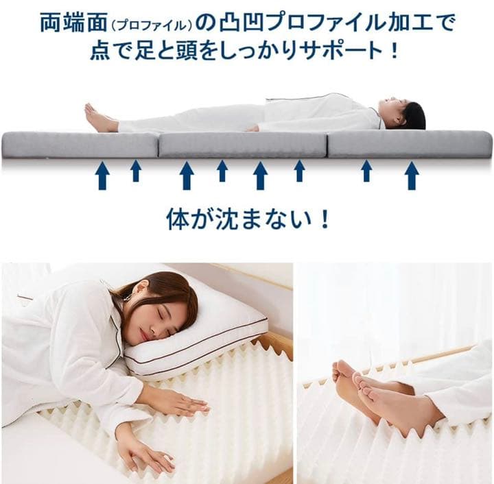 【新品未使用】マットレス シングル 厚さ8cm 高反発 密度28D