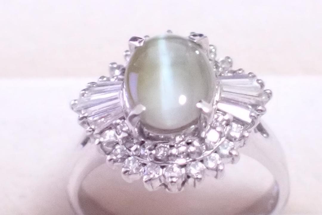 リモ　クリソベリルキャッツアイ　1.84ct　指輪　11.5号