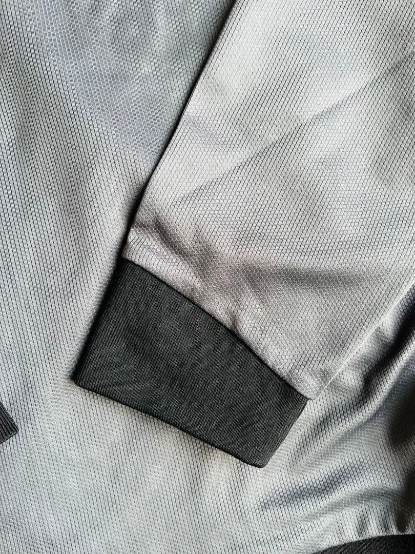 イマカツ　ジャージー ジップアップ フーディー　チャコール