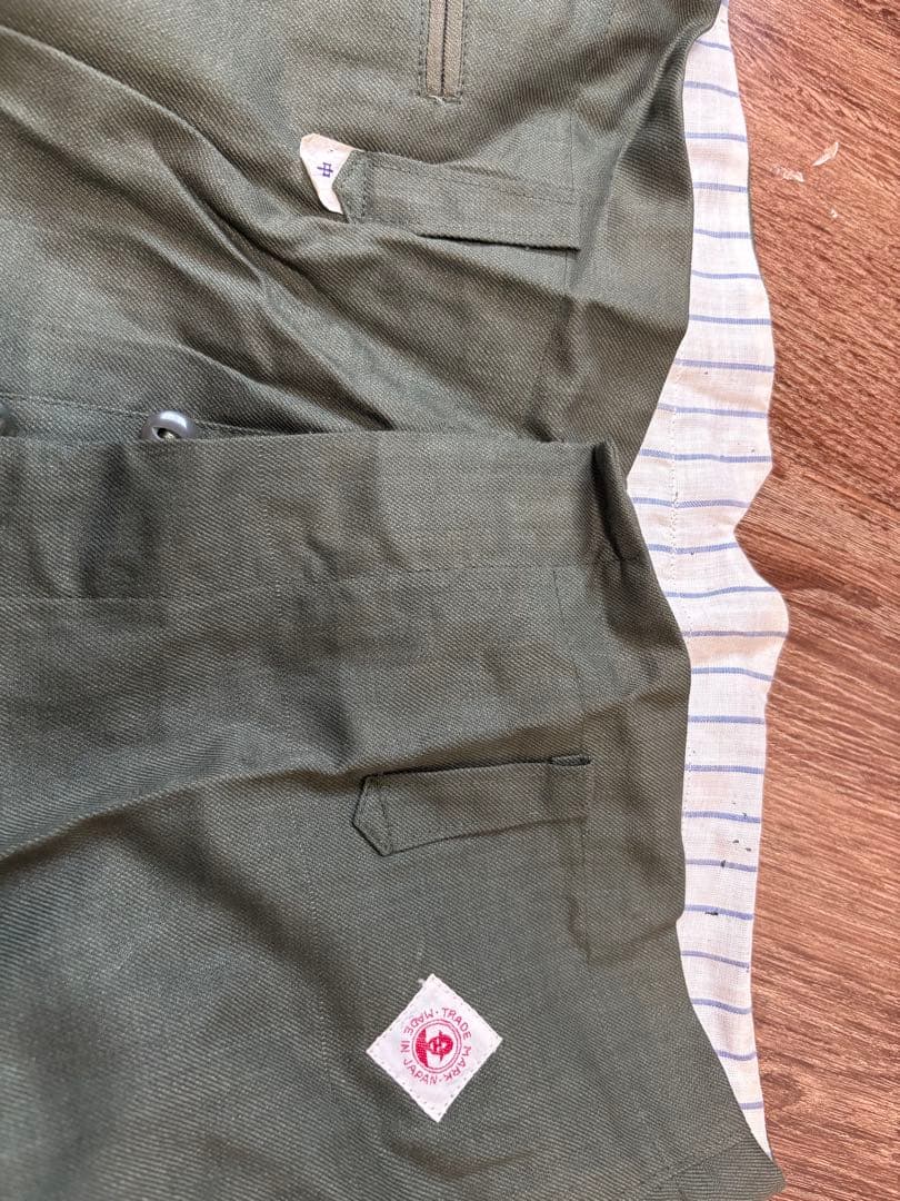 【金庫保管品】戦中　警防団制服上下　未使用品　JAPANVINTAGE