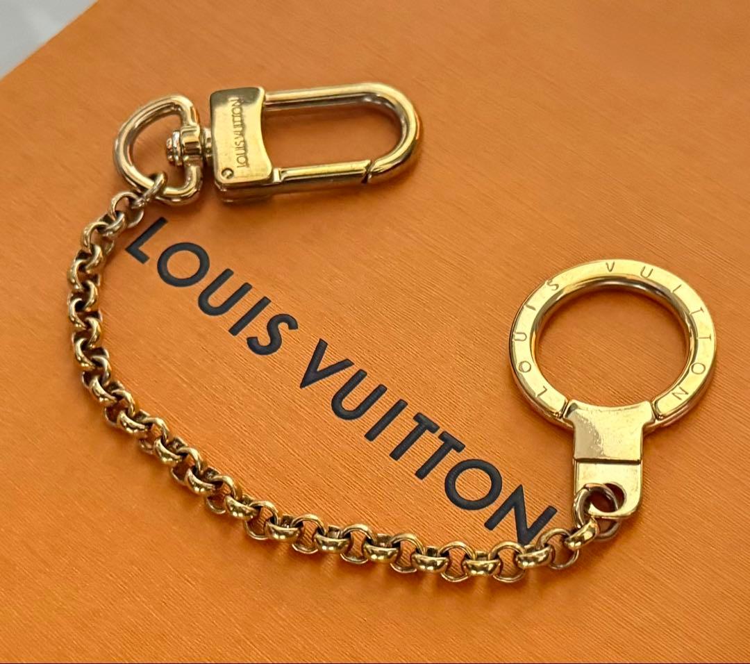 美品✨ louis vuittonバックチャーム キーホルダー チェーン