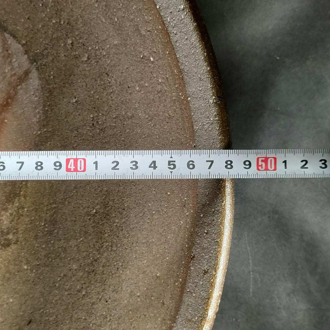 C13-4/備前焼/久郷剛司/備前大皿/共箱/床飾/懐石料理/懐石道具