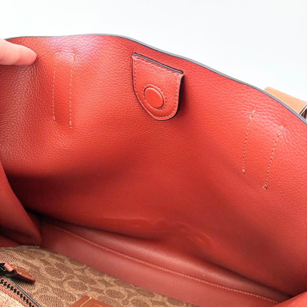 【ほぼ新品】COACH リレー トート 34 トートバッグ A4 メンズok