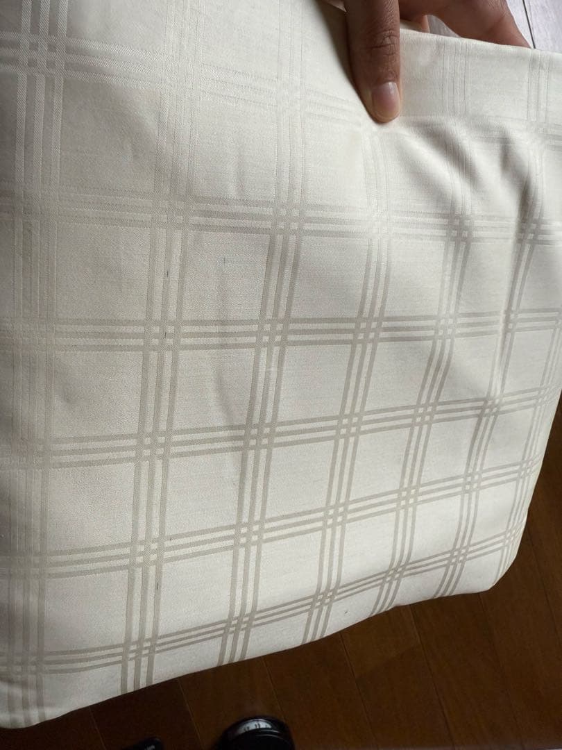 Ralph Lauren 掛け布団カバー チェック、格子縞、ライトベージュ