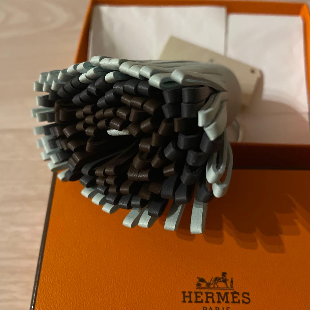 【新品未使用品】エルメス カルメン トリコロール　 ペパーミント　W刻印