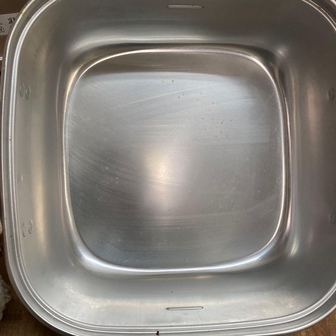 E2 マルマス 二重蒸し器 角型 アルミ製 2段 蒸し料理 蒸し器 二重蒸し器