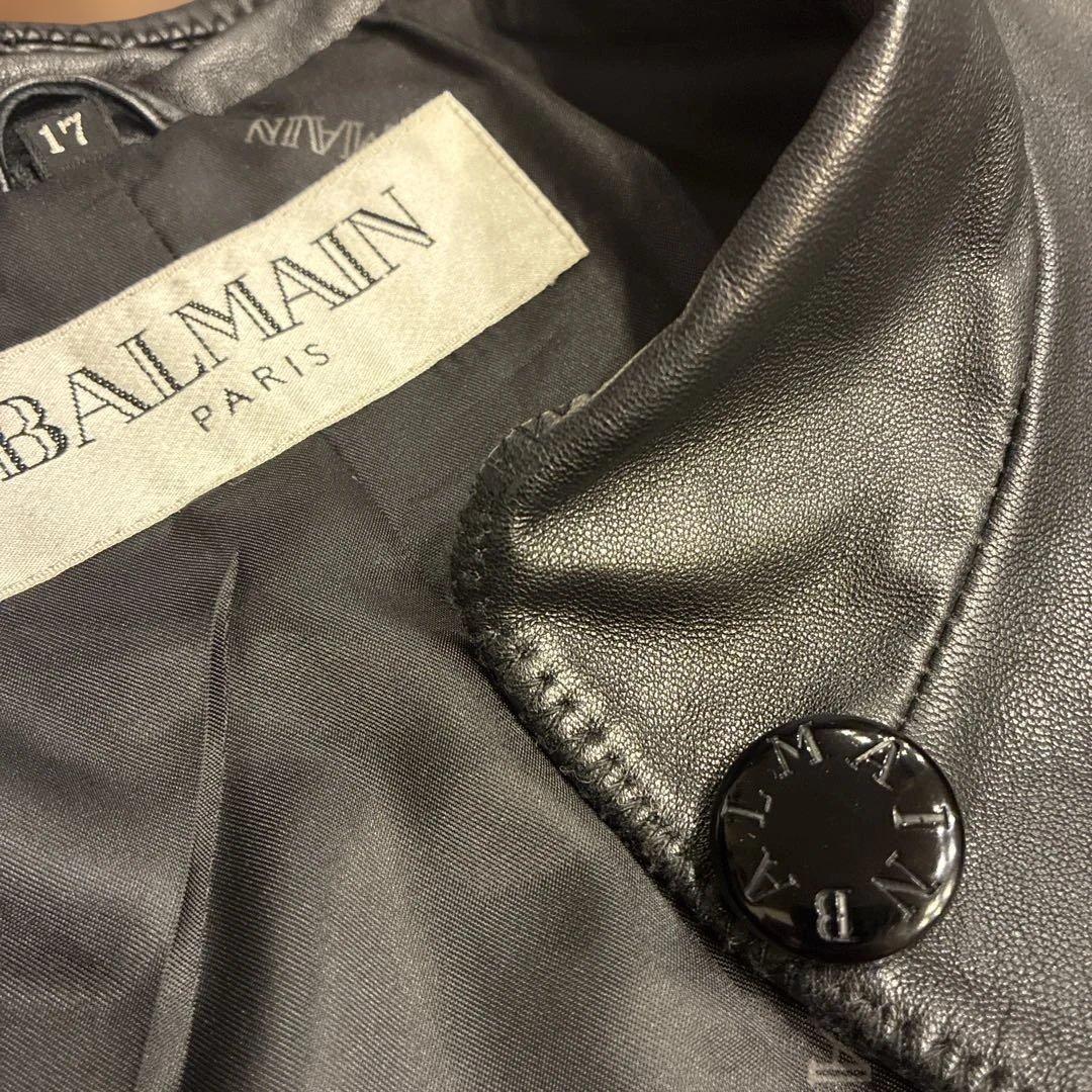 hope BALMAN レザージャケット ブルゾン ラムレザー 17号