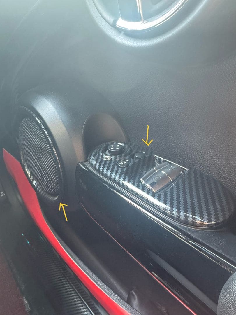 MINI F56 カーボン柄　車内装トリムパーツ24点セット