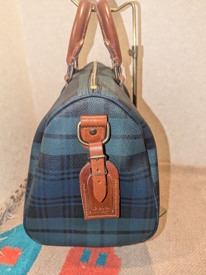 Polo Ralph Lauren チェック柄　ミニボストンバッグ