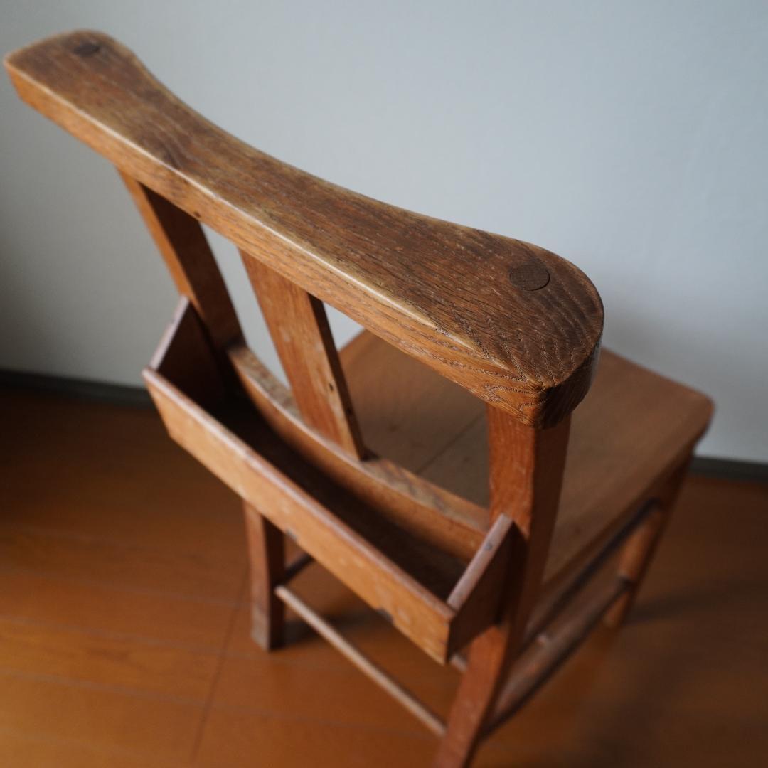 英国アンティーク木製チャペルチェア