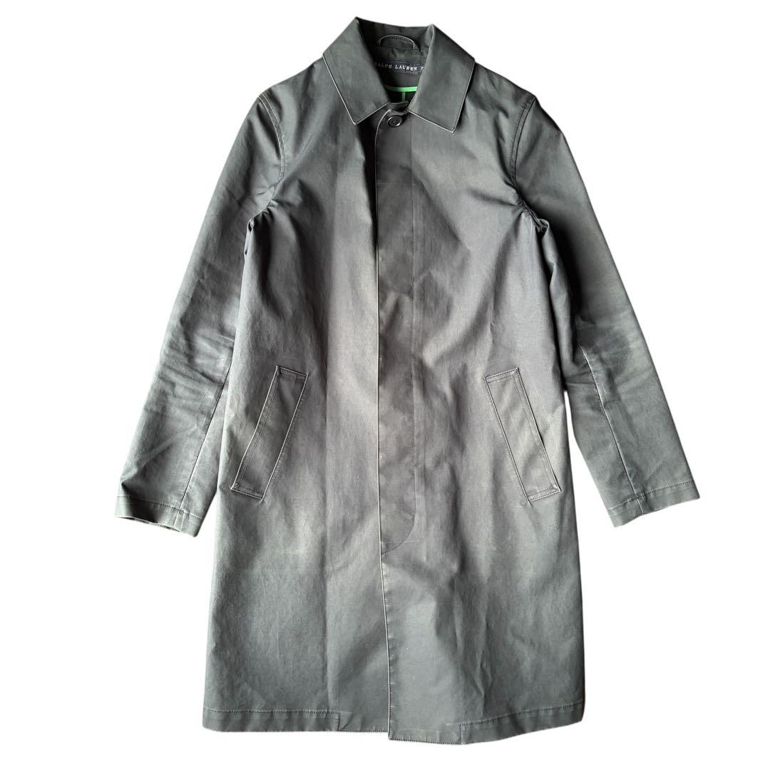 90s Ralph Lauren ステンカラーコート　撥水　ネイビー　日本製