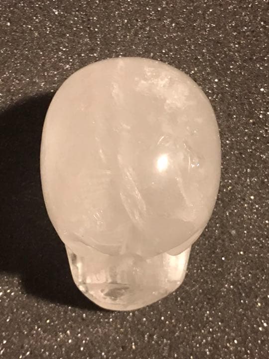 ハロウィン　Xマスにも　288g越えヒマラヤ産水晶の大振りskullハンドメイド