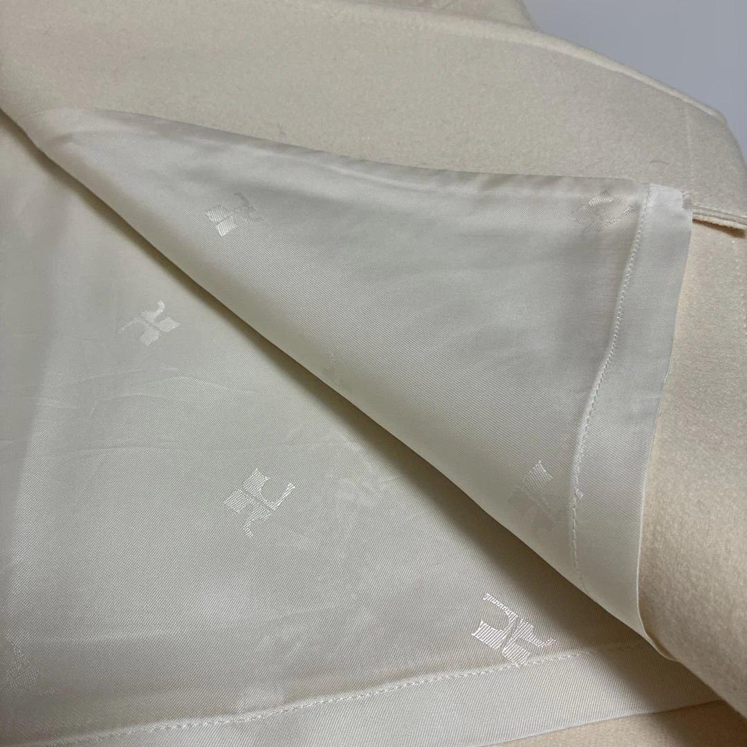 極美品✨courreges クレージュ　オフホワイトコート