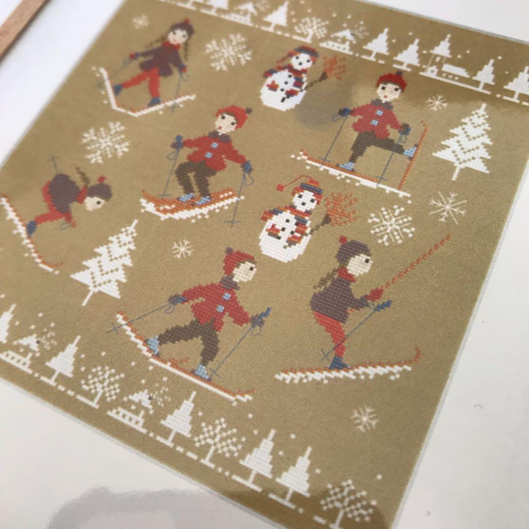 サモイロフ クロスステッチ チャート スキー 図案