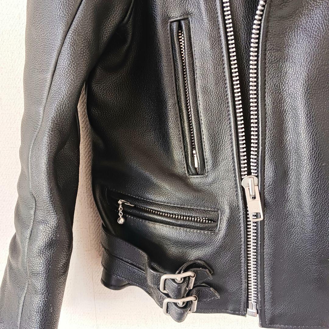 HELL CAT PUNKS ダブルライダースジャケット　牛革　ブラック　y2k