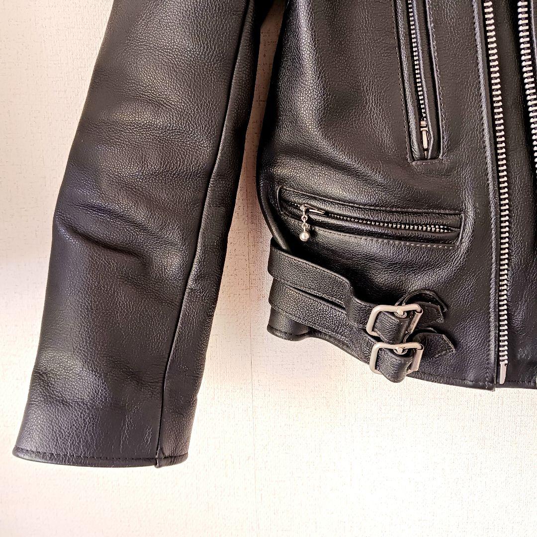 HELL CAT PUNKS ダブルライダースジャケット　牛革　ブラック　y2k