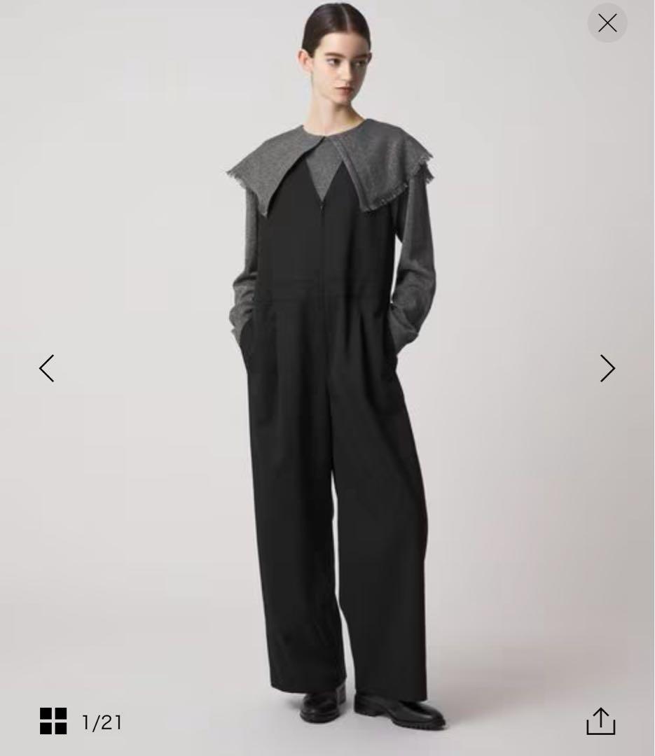 DRAWER ドゥロワー　FALL2 ノースリーブジャンプスーツ　36