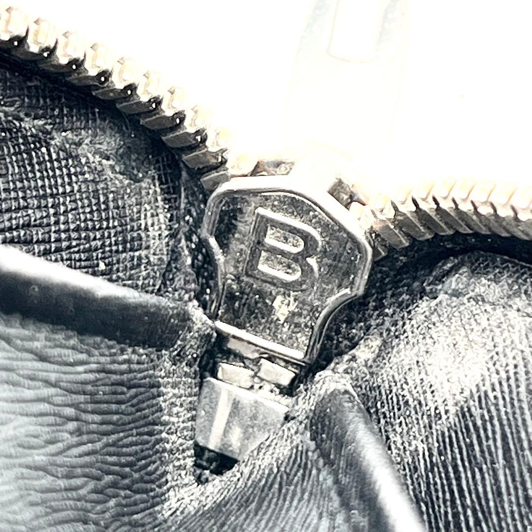 【美品】バレンシアガ　ラウンドファスナー　レザー　本革　　ブラック