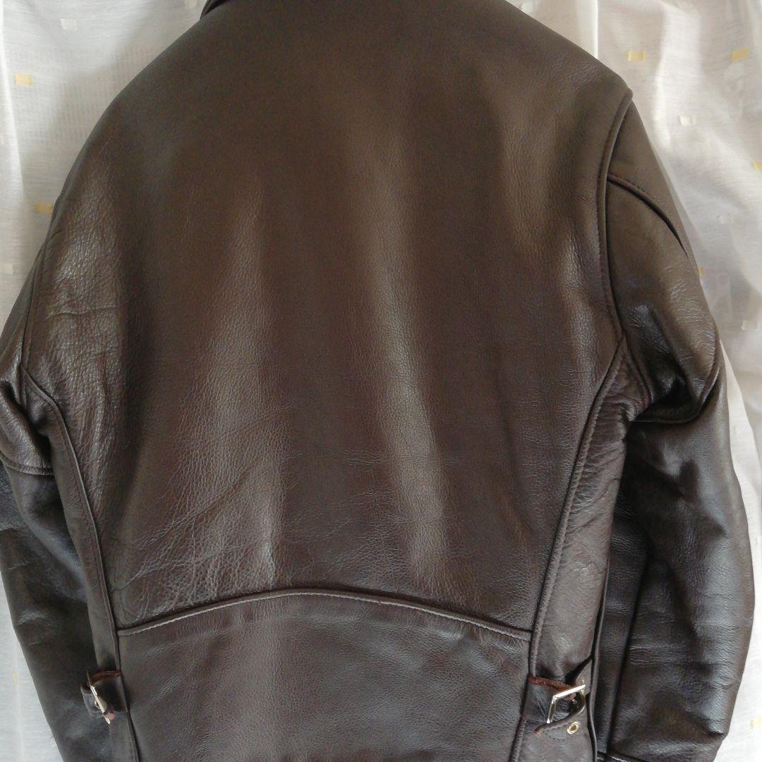 Schott 681ブラウン36  ライダースJK