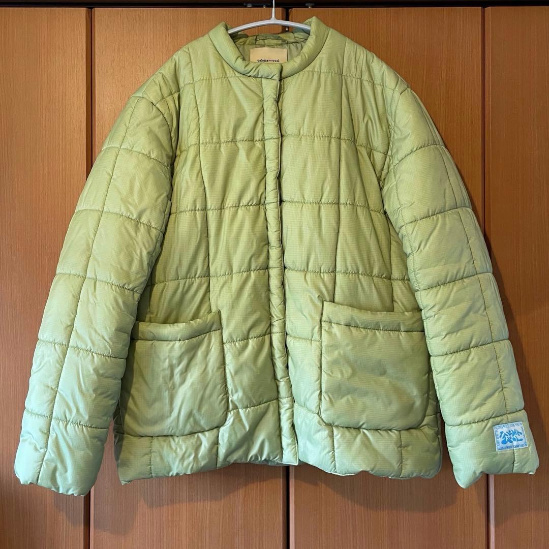 paloma wool パロマウール キルティング ダウン jkグリーン M