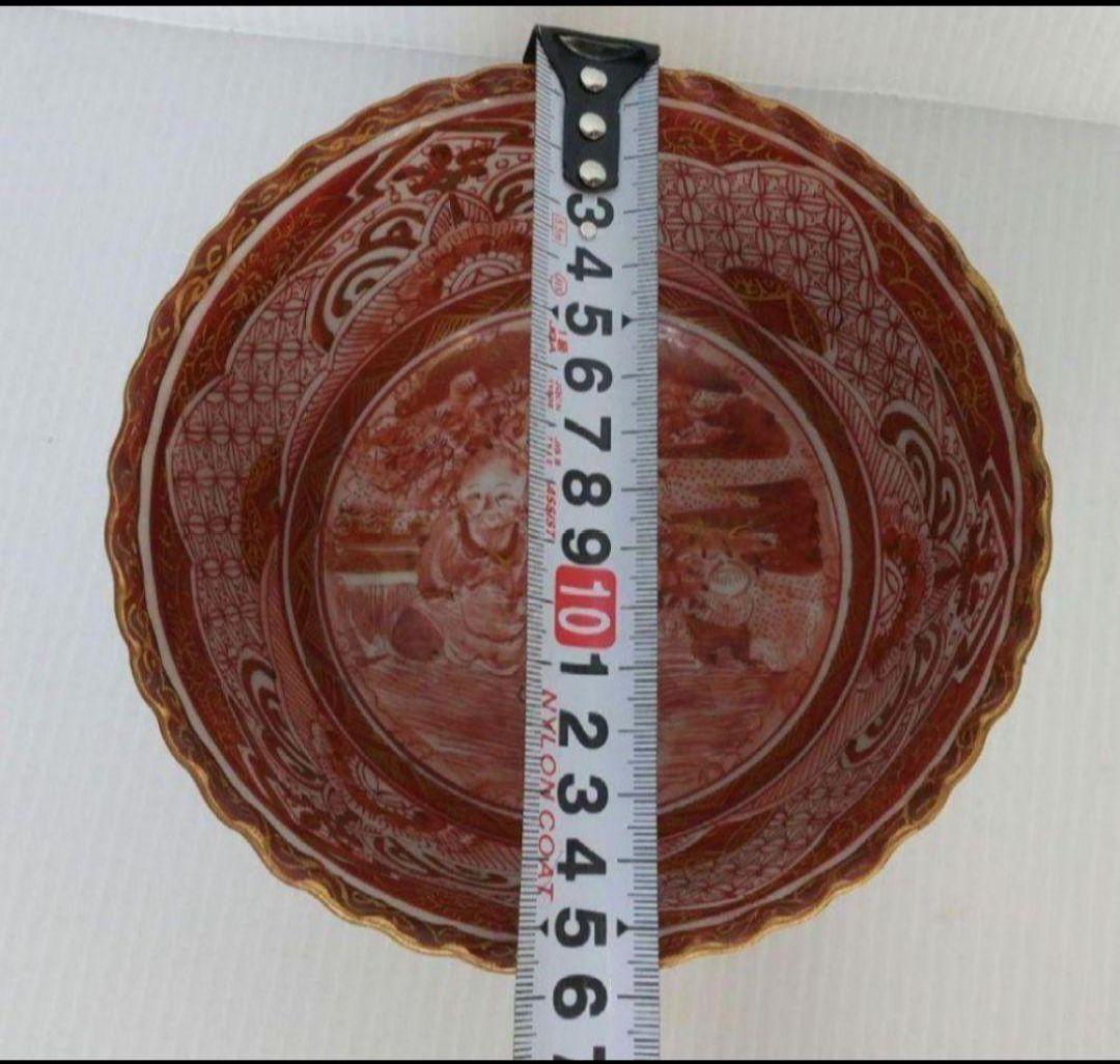 宮本屋窯　湖東焼 赤絵鉢