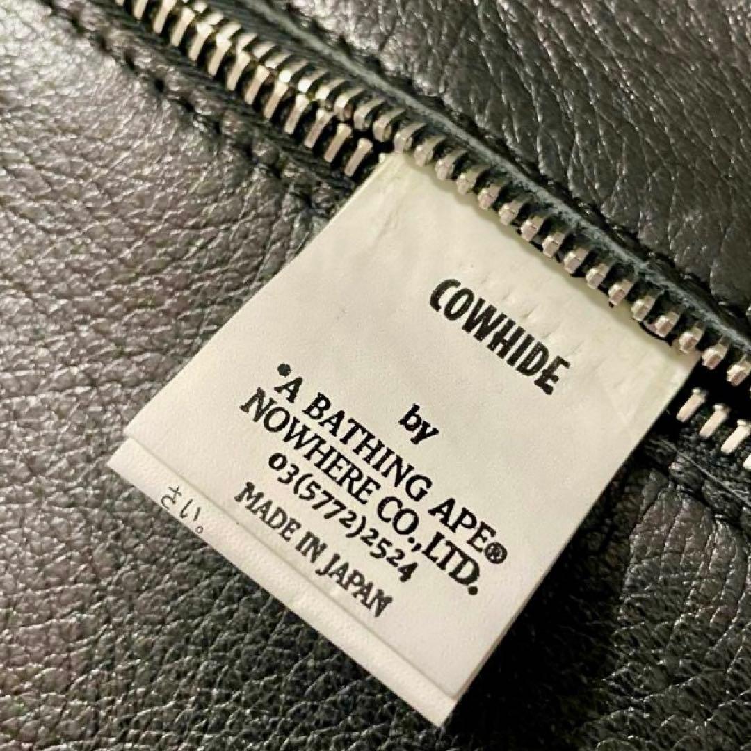 デッドストック新品タグ付き★A BATHING APE★シングルライダース★L