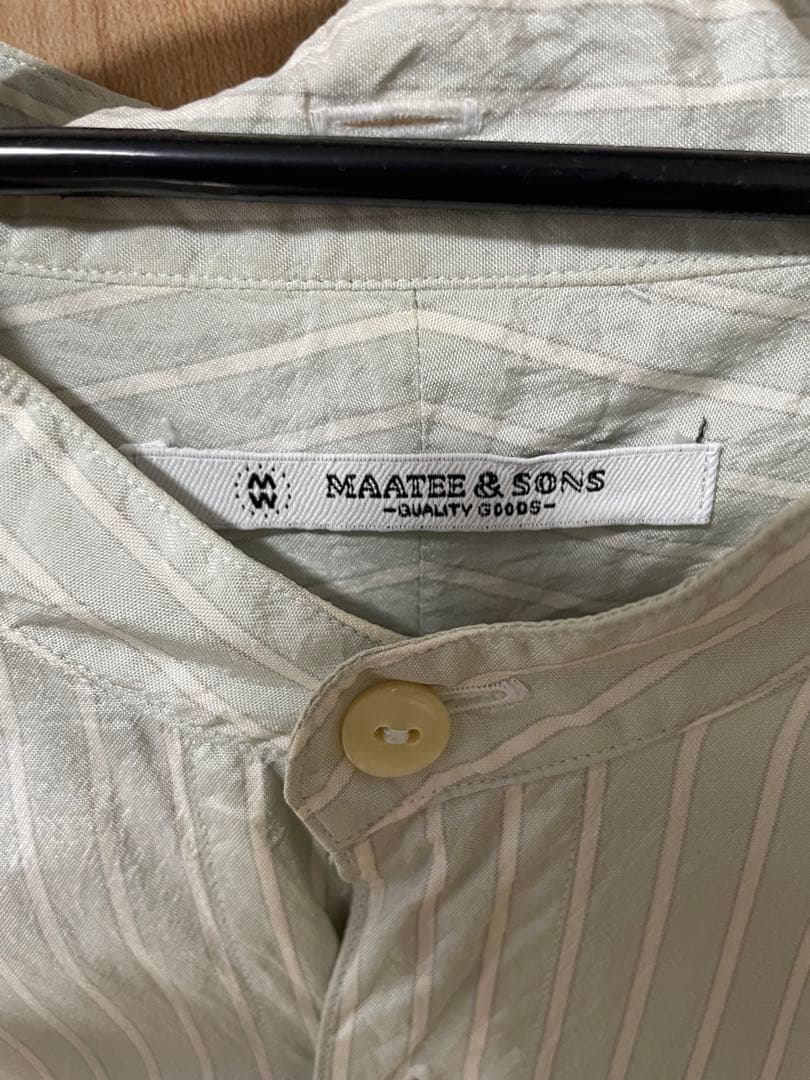 MAATEE&SONS SILK PULL OVER SHIRT シルクシャツ