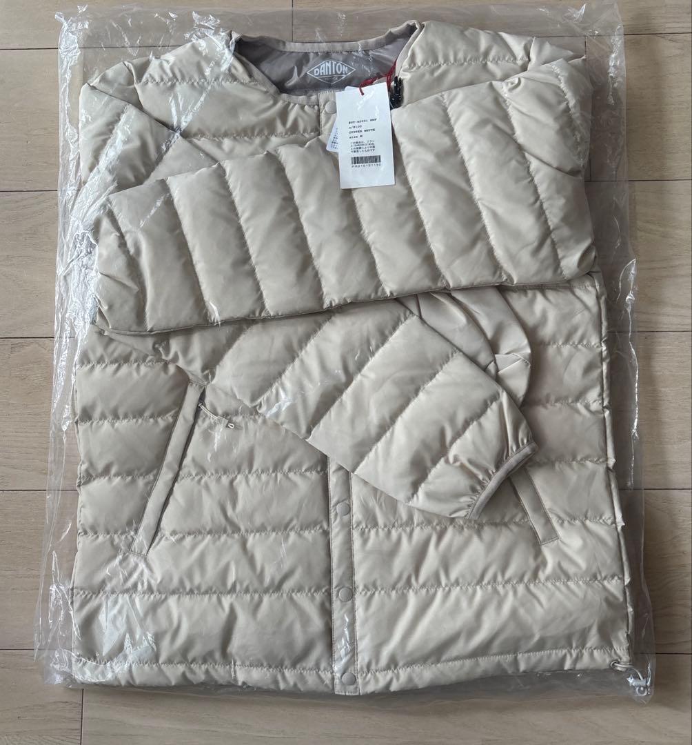 ダントンダウン　オイスターホワイトS 36インナーダウンジャケット