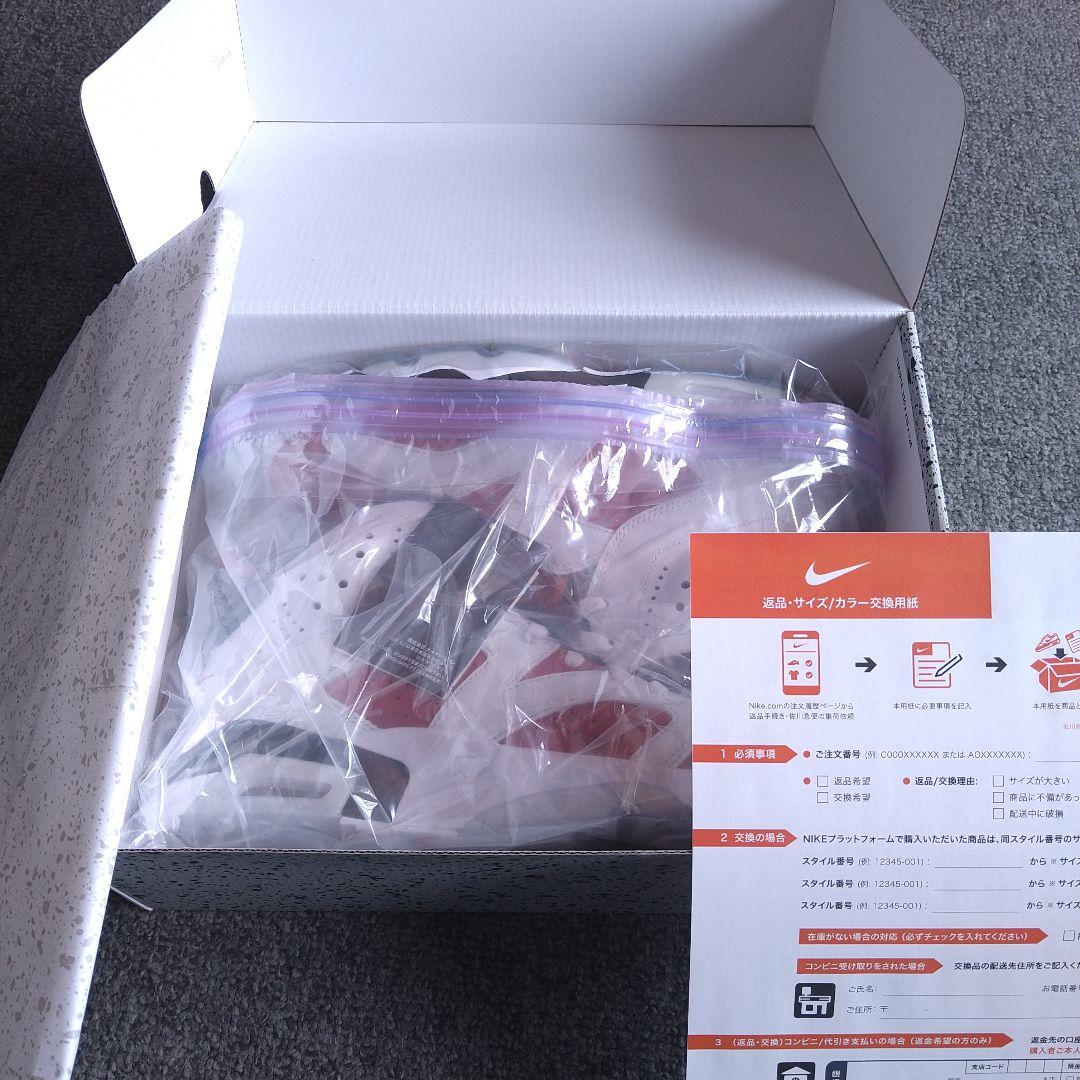 ベ*u様 新品 未使用 エアジョーダン6 レトロ カーマイン エアジョーダン ハ