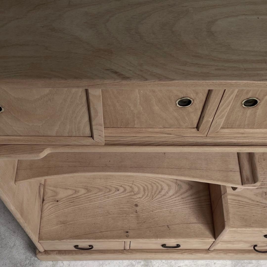 るりだ アンティーク　古い茶箪笥　レトロ　古家具　食器棚　飾り棚