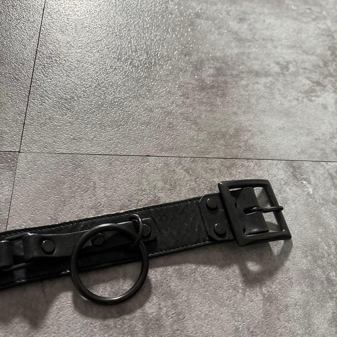 minus Ring belt ベルト　BLK メンズ